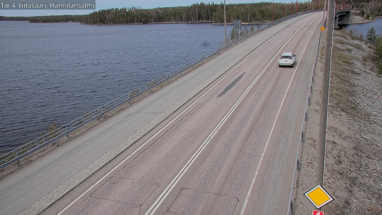 Weather Camera Image Väg 4 Viitasaari Hännilänsalmi, Viitasaari, Keski-Suomi
