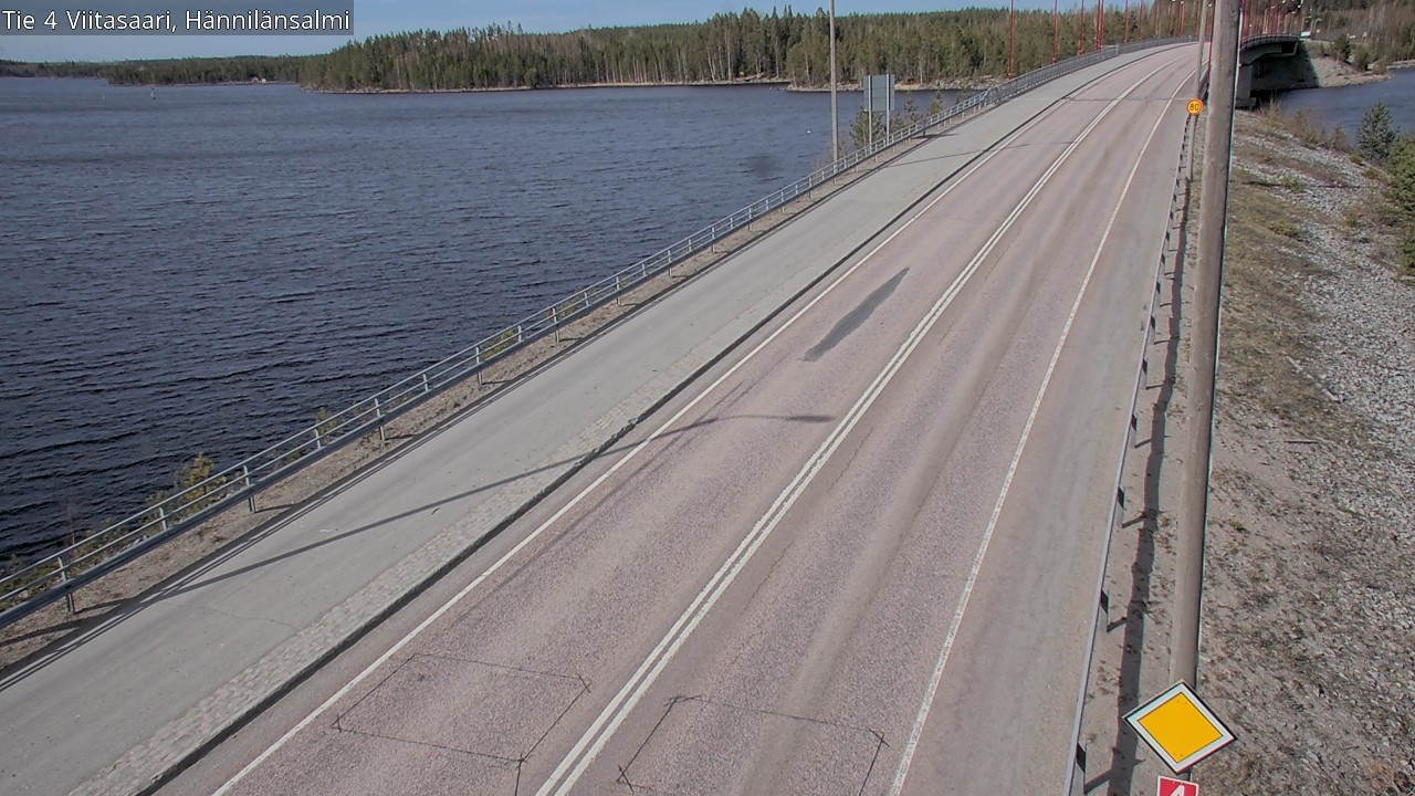 Weather Camera Image Väg 4 Viitasaari Hännilänsalmi, Viitasaari, Keski-Suomi
