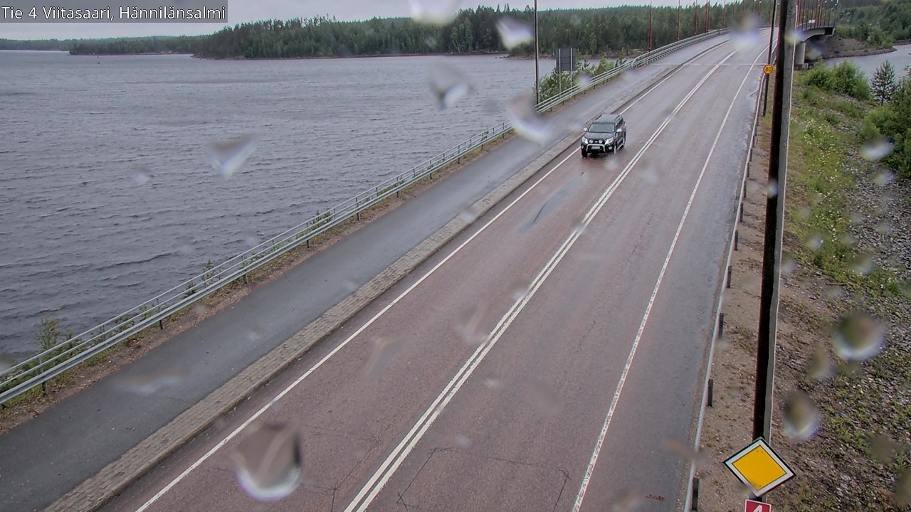 Weather Camera Image Väg 4 Viitasaari Hännilänsalmi, Viitasaari, Keski-Suomi