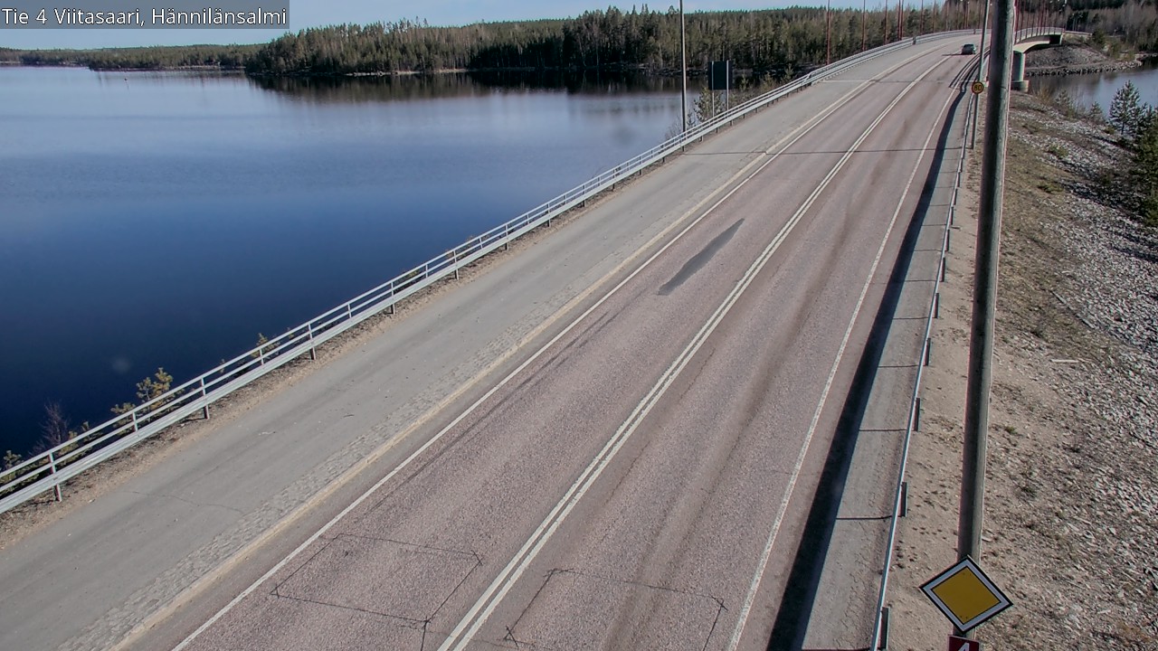Weather Camera Image Väg 4 Viitasaari Hännilänsalmi, Viitasaari, Keski-Suomi