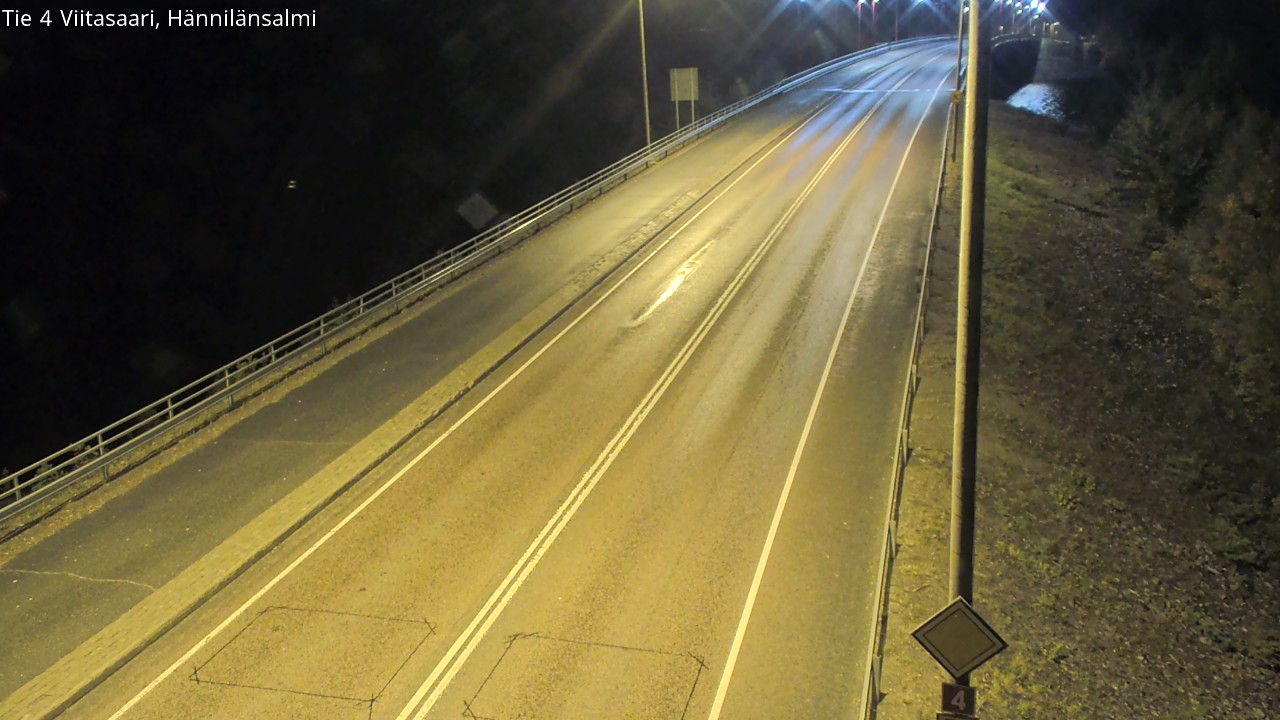 Weather Camera Image Väg 4 Viitasaari Hännilänsalmi, Viitasaari, Keski-Suomi