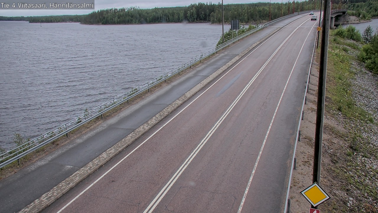 Weather Camera Image Väg 4 Viitasaari Hännilänsalmi, Viitasaari, Keski-Suomi