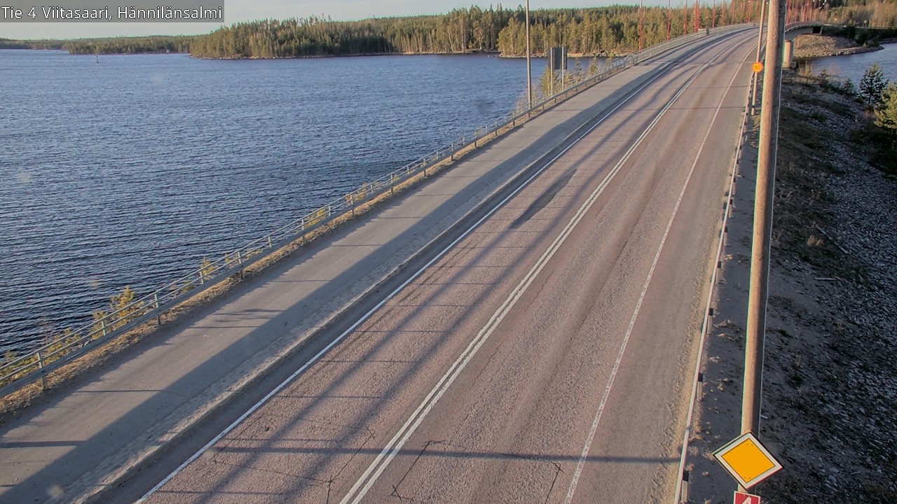Weather Camera Image Väg 4 Viitasaari Hännilänsalmi, Viitasaari, Keski-Suomi