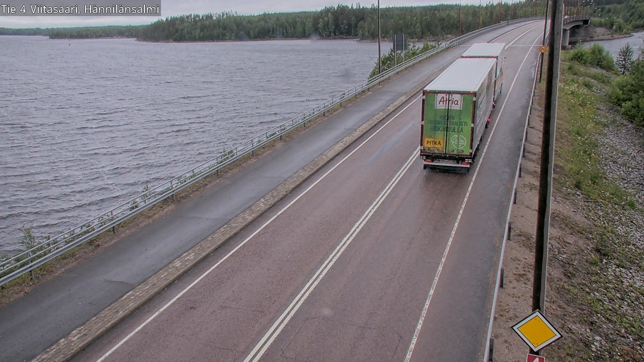 Weather Camera Image Väg 4 Viitasaari Hännilänsalmi, Viitasaari, Keski-Suomi