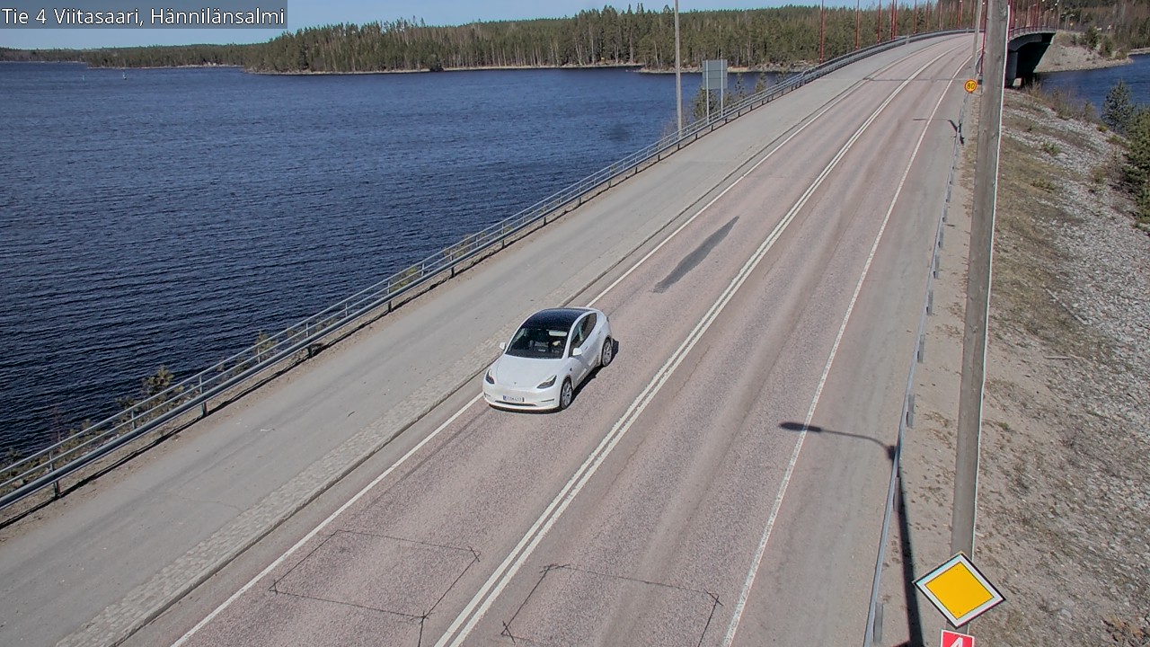 Weather Camera Image Väg 4 Viitasaari Hännilänsalmi, Viitasaari, Keski-Suomi