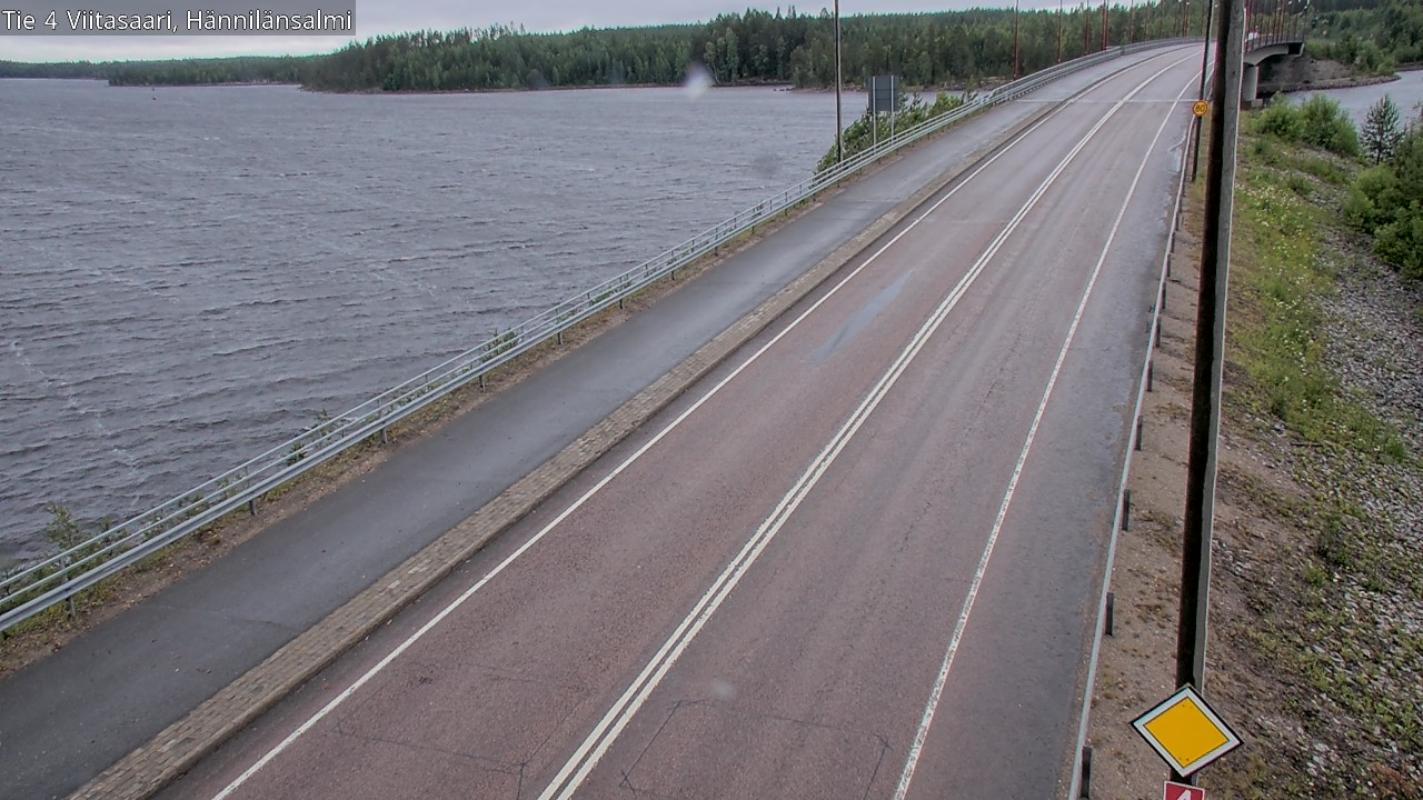 Weather Camera Image Väg 4 Viitasaari Hännilänsalmi, Viitasaari, Keski-Suomi