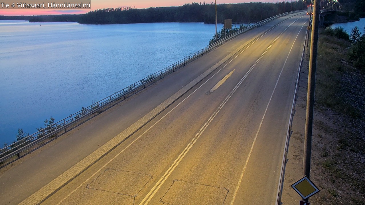 Weather Camera Image Road 4 Viitasaari Hännilänsalmi, Viitasaari, Keski-Suomi