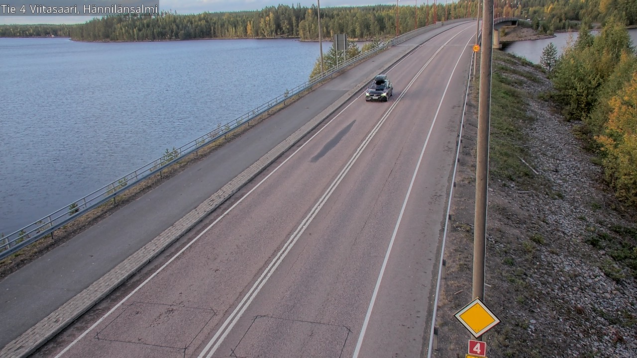 Weather Camera Image Väg 4 Viitasaari Hännilänsalmi, Viitasaari, Keski-Suomi