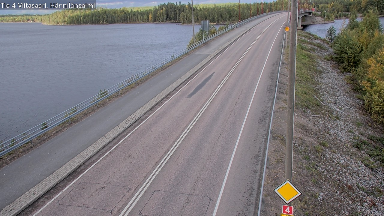 Weather Camera Image Väg 4 Viitasaari Hännilänsalmi, Viitasaari, Keski-Suomi