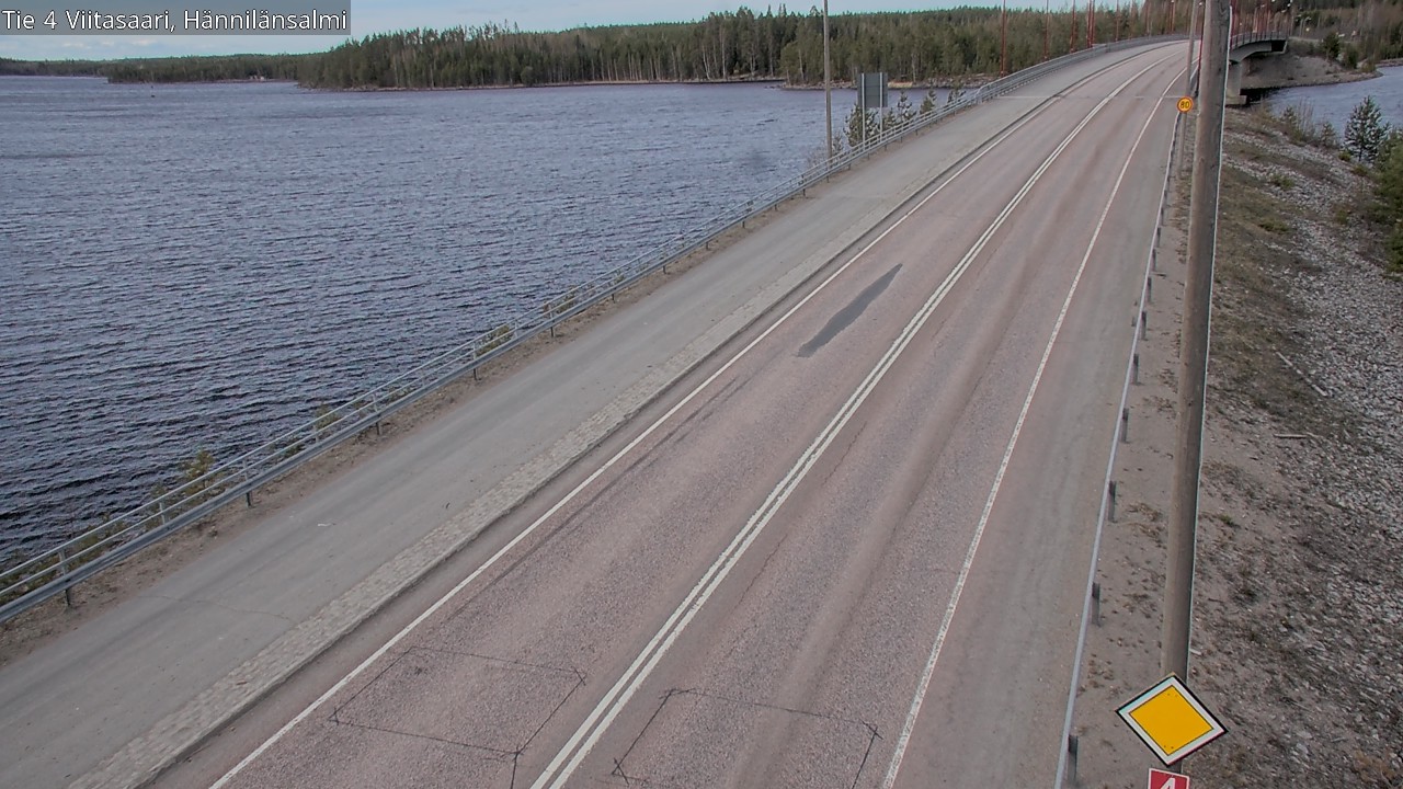 Weather Camera Image Väg 4 Viitasaari Hännilänsalmi, Viitasaari, Keski-Suomi