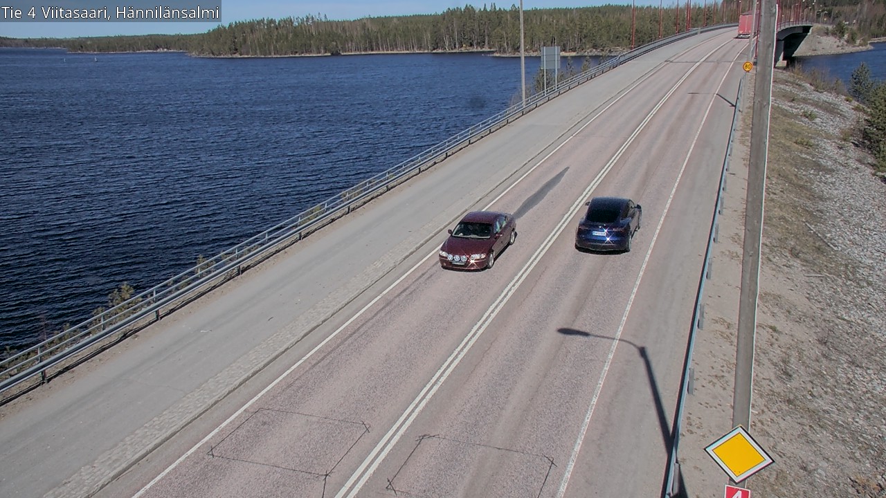Weather Camera Image Väg 4 Viitasaari Hännilänsalmi, Viitasaari, Keski-Suomi