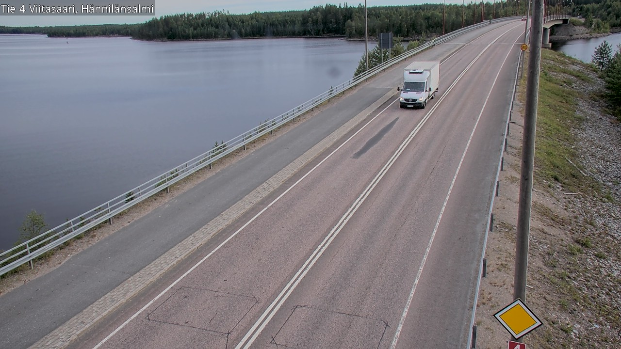 Weather Camera Image Väg 4 Viitasaari Hännilänsalmi, Viitasaari, Keski-Suomi