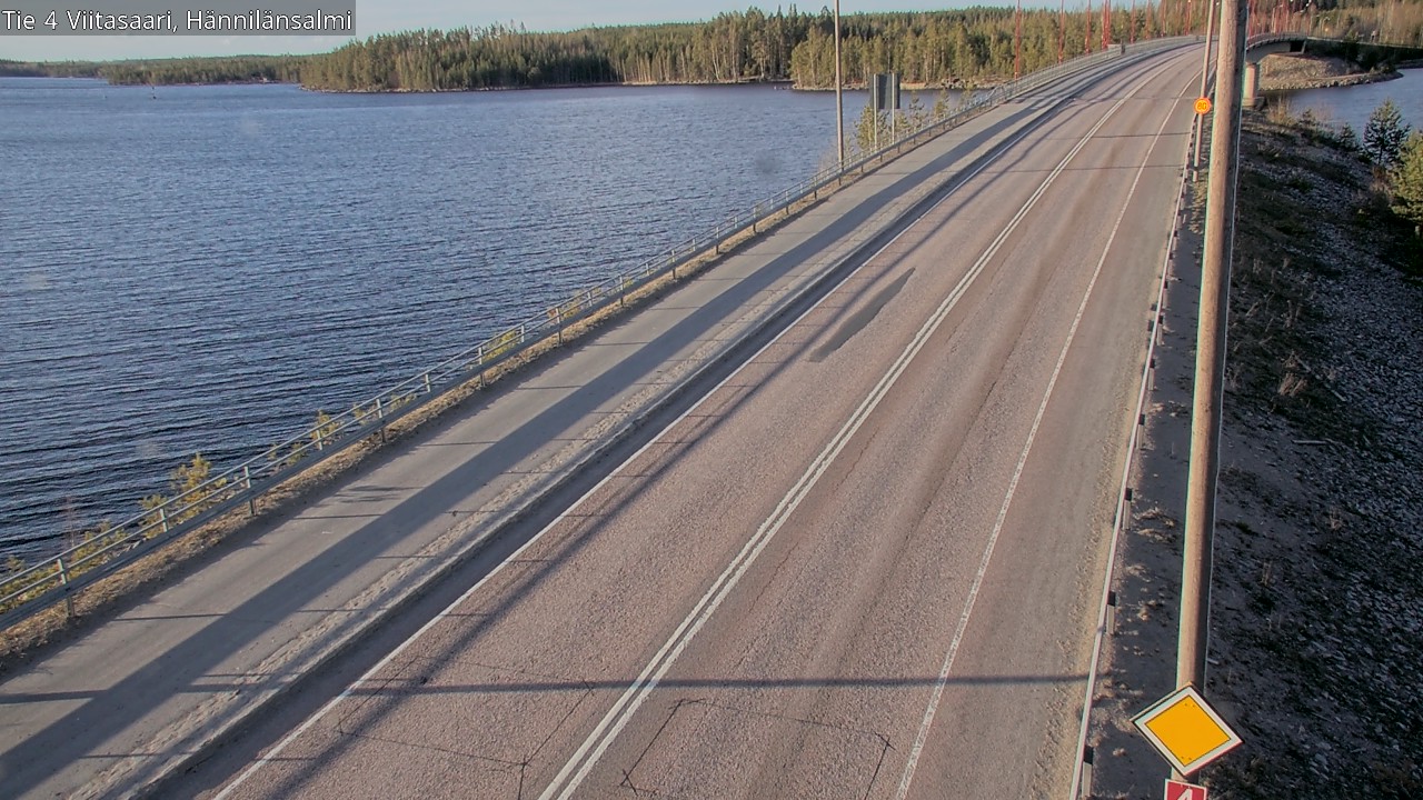 Weather Camera Image Väg 4 Viitasaari Hännilänsalmi, Viitasaari, Keski-Suomi