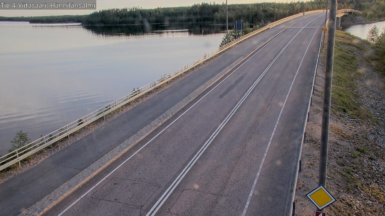 Weather Camera Image Road 4 Viitasaari Hännilänsalmi, Viitasaari, Keski-Suomi