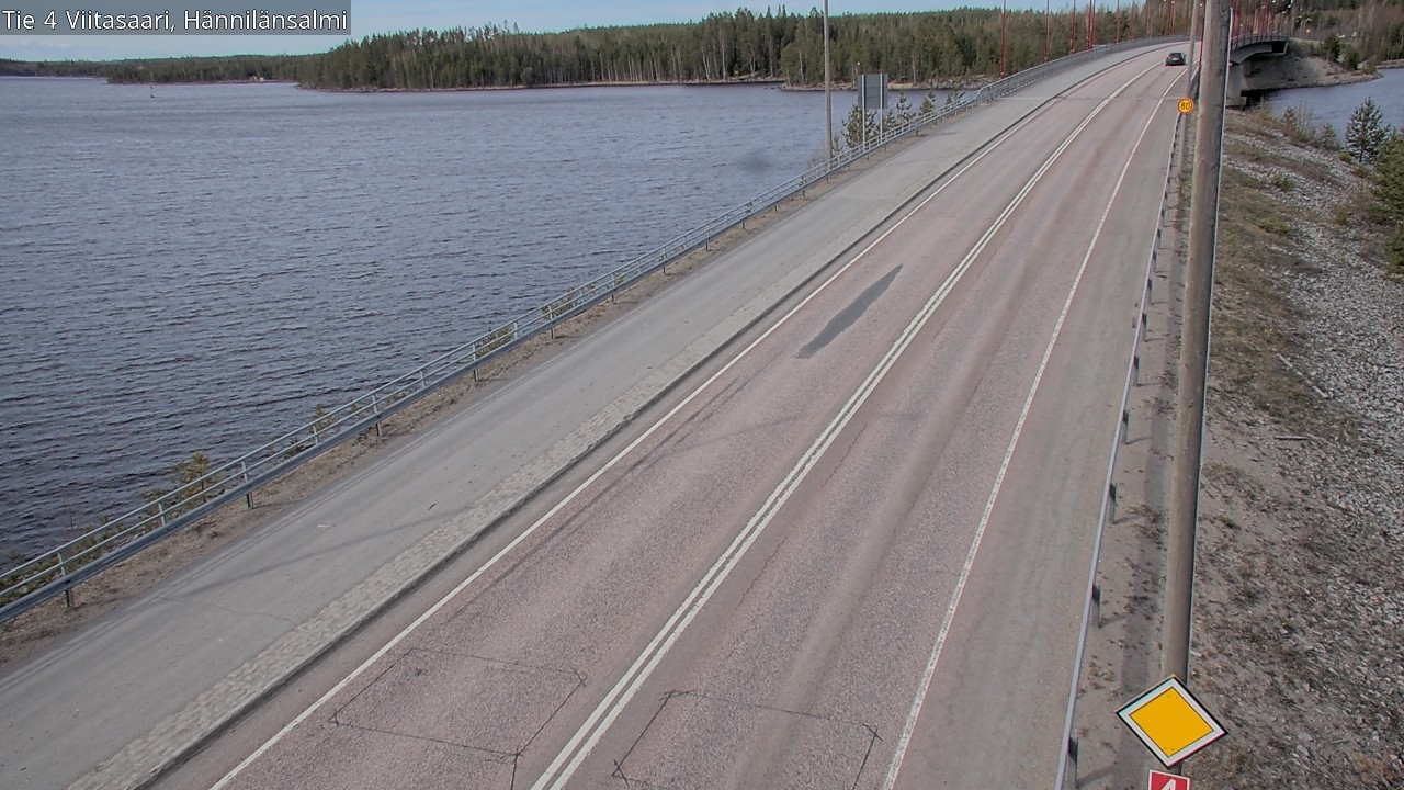 Weather Camera Image Väg 4 Viitasaari Hännilänsalmi, Viitasaari, Keski-Suomi