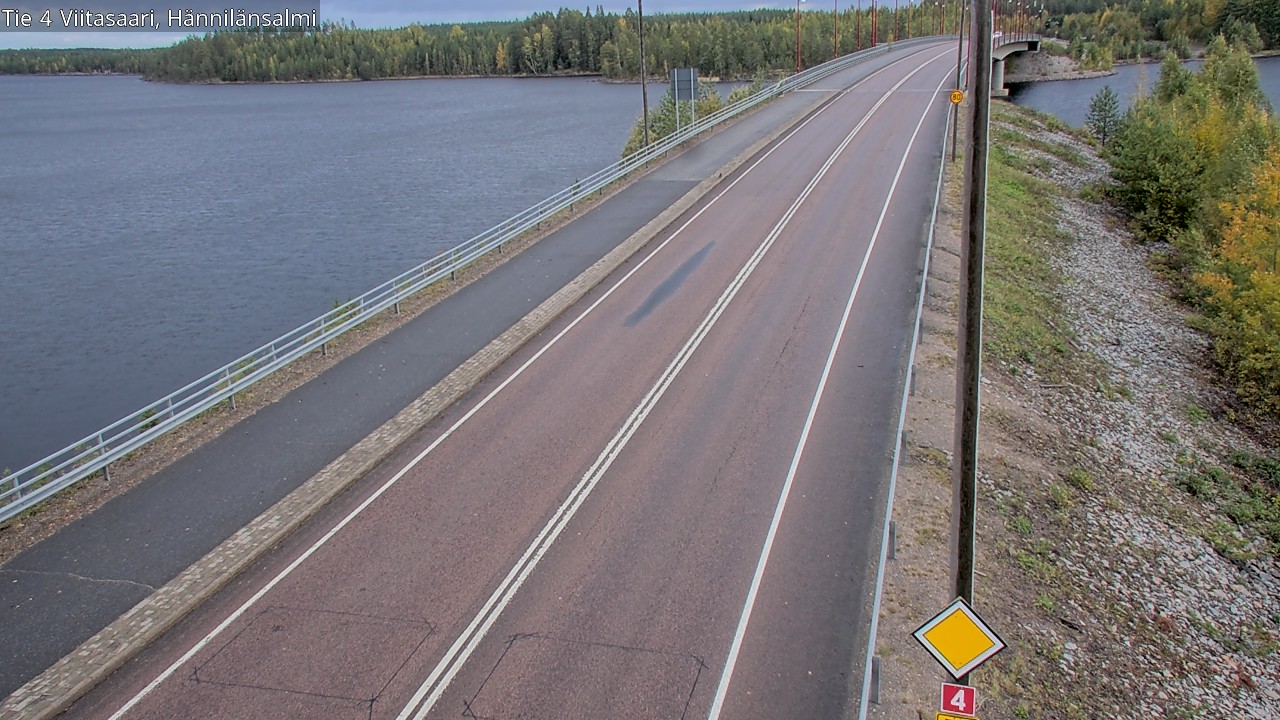 Weather Camera Image Väg 4 Viitasaari Hännilänsalmi, Viitasaari, Keski-Suomi