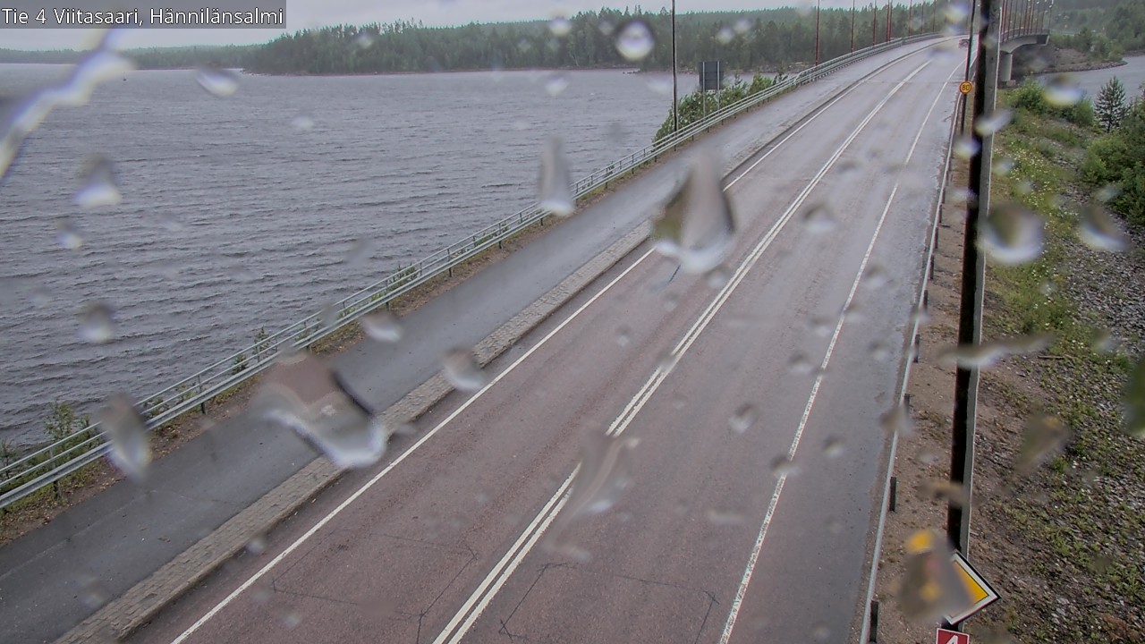 Weather Camera Image Väg 4 Viitasaari Hännilänsalmi, Viitasaari, Keski-Suomi