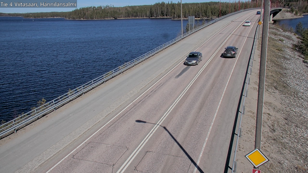 Weather Camera Image Väg 4 Viitasaari Hännilänsalmi, Viitasaari, Keski-Suomi