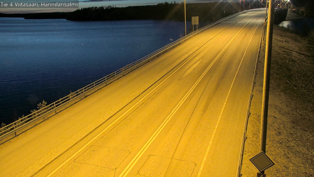 Weather Camera Image Väg 4 Viitasaari Hännilänsalmi, Viitasaari, Keski-Suomi