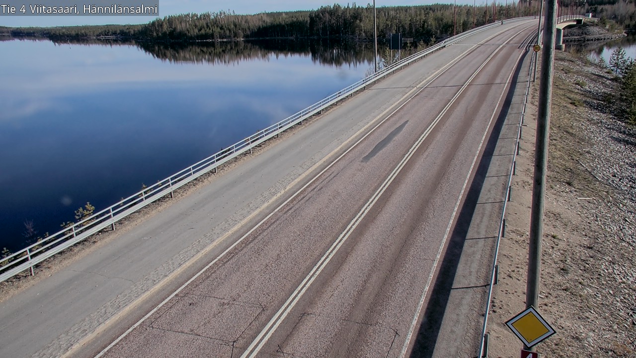 Weather Camera Image Väg 4 Viitasaari Hännilänsalmi, Viitasaari, Keski-Suomi
