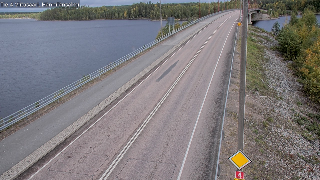 Weather Camera Image Väg 4 Viitasaari Hännilänsalmi, Viitasaari, Keski-Suomi