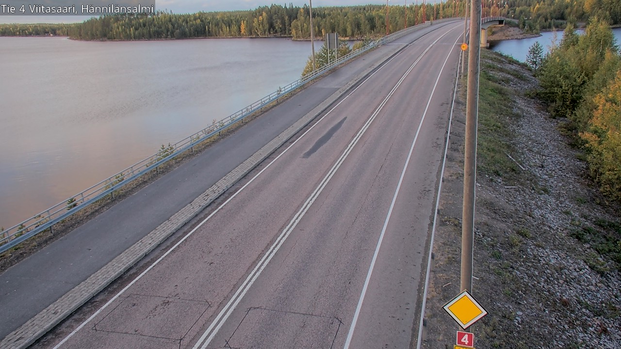 Weather Camera Image Väg 4 Viitasaari Hännilänsalmi, Viitasaari, Keski-Suomi