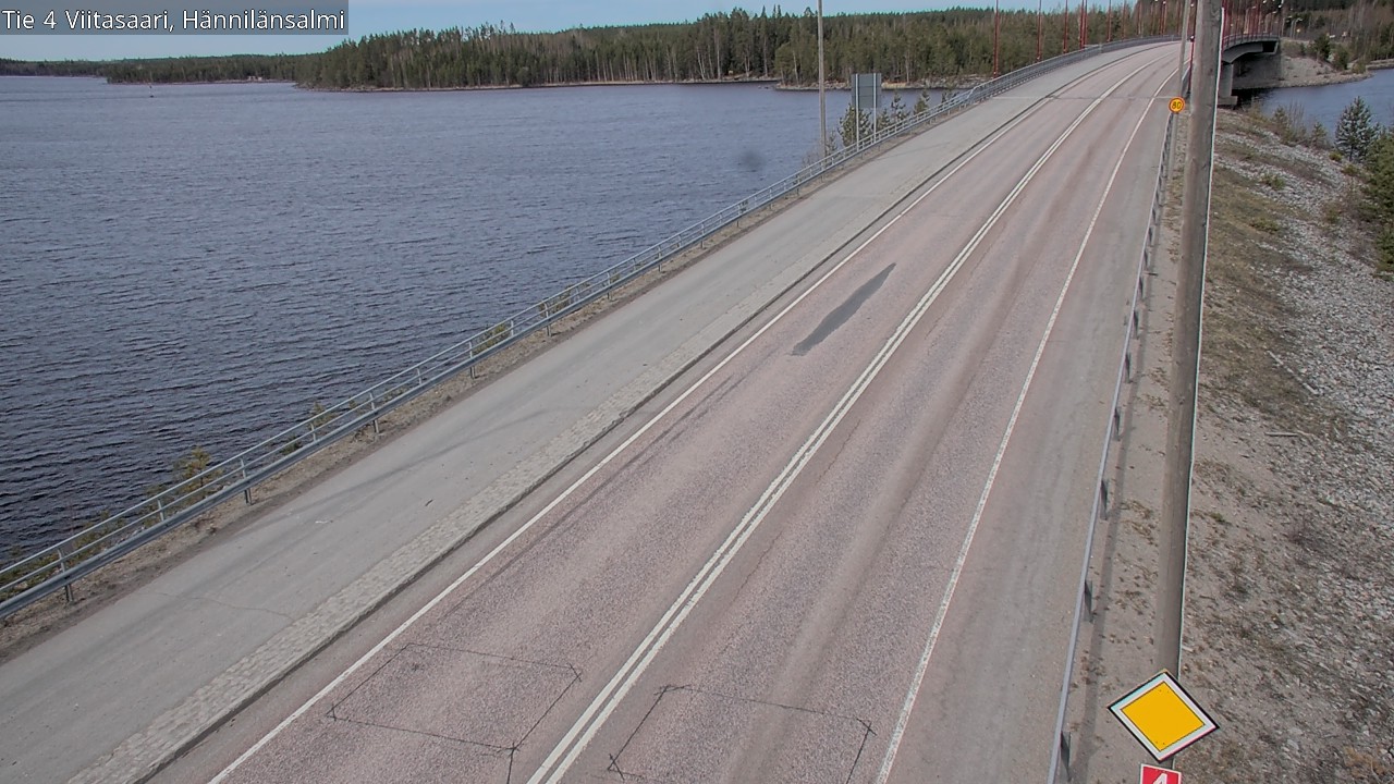 Weather Camera Image Väg 4 Viitasaari Hännilänsalmi, Viitasaari, Keski-Suomi