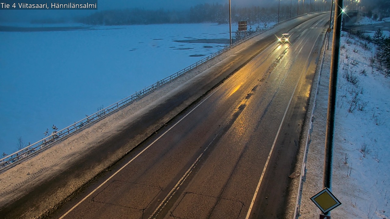 Weather Camera Image Väg 4 Viitasaari Hännilänsalmi, Viitasaari, Keski-Suomi