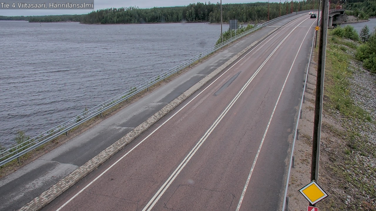 Weather Camera Image Väg 4 Viitasaari Hännilänsalmi, Viitasaari, Keski-Suomi