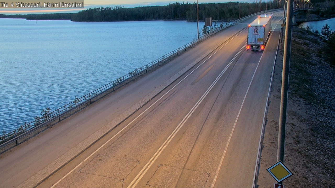 Weather Camera Image Väg 4 Viitasaari Hännilänsalmi, Viitasaari, Keski-Suomi