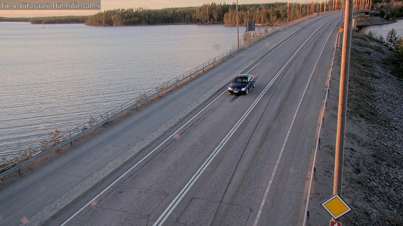 Weather Camera Image Väg 4 Viitasaari Hännilänsalmi, Viitasaari, Keski-Suomi