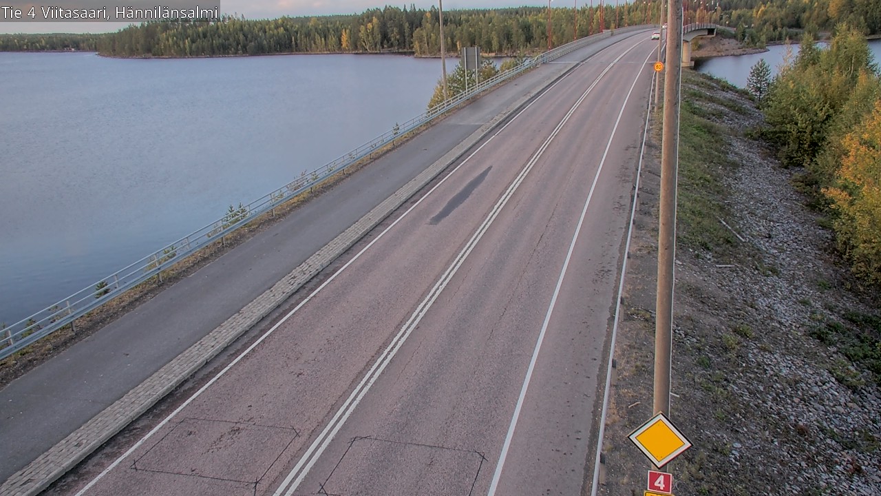 Weather Camera Image Väg 4 Viitasaari Hännilänsalmi, Viitasaari, Keski-Suomi