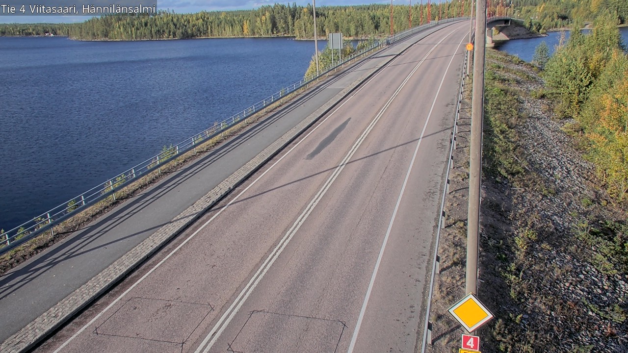 Weather Camera Image Väg 4 Viitasaari Hännilänsalmi, Viitasaari, Keski-Suomi