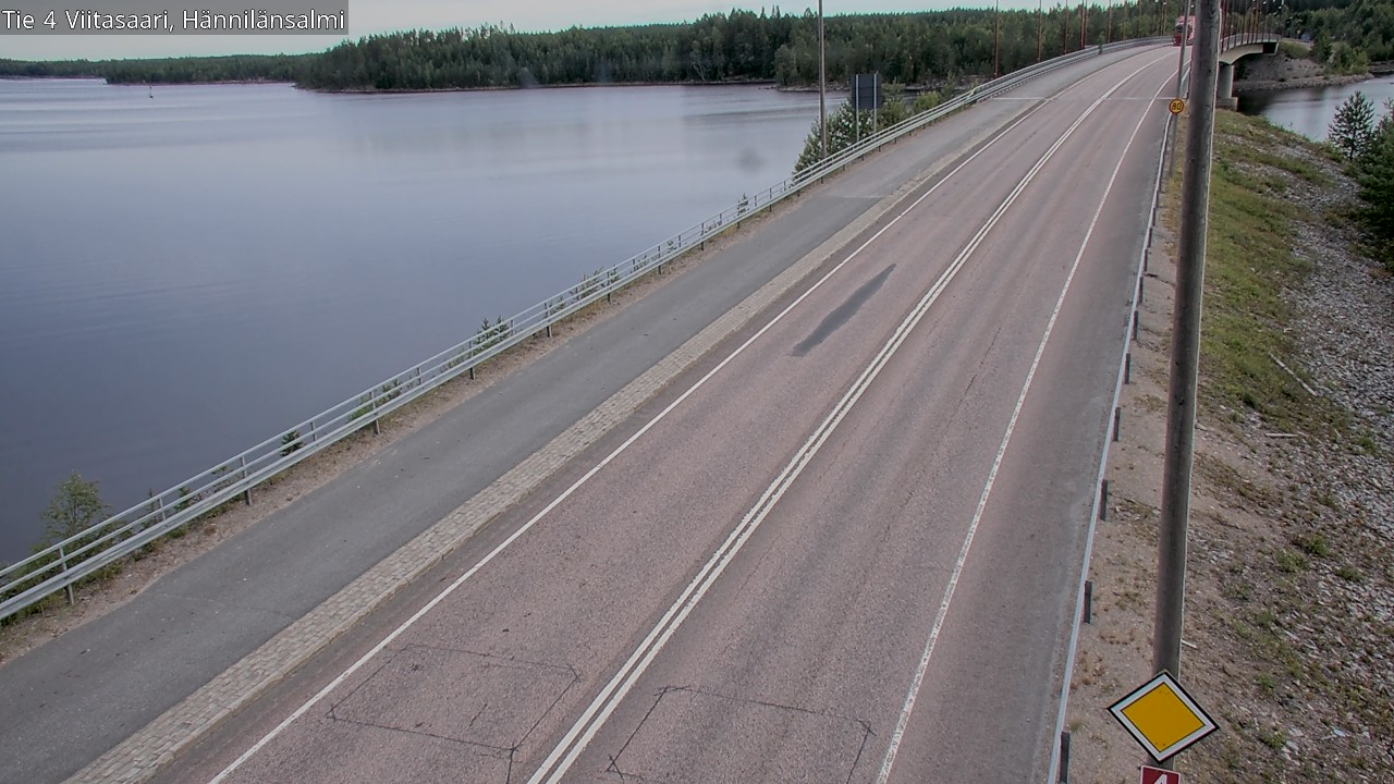 Weather Camera Image Väg 4 Viitasaari Hännilänsalmi, Viitasaari, Keski-Suomi