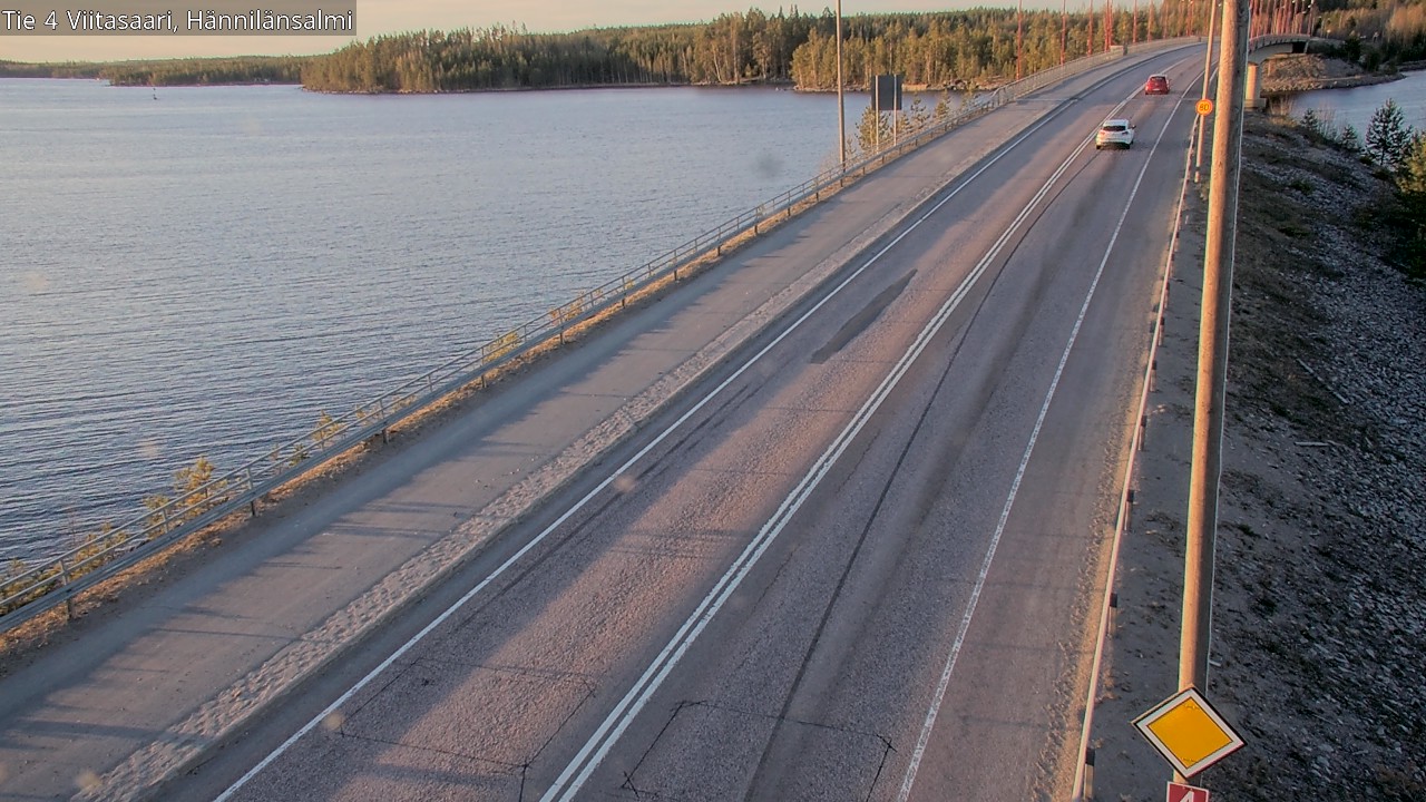 Weather Camera Image Väg 4 Viitasaari Hännilänsalmi, Viitasaari, Keski-Suomi