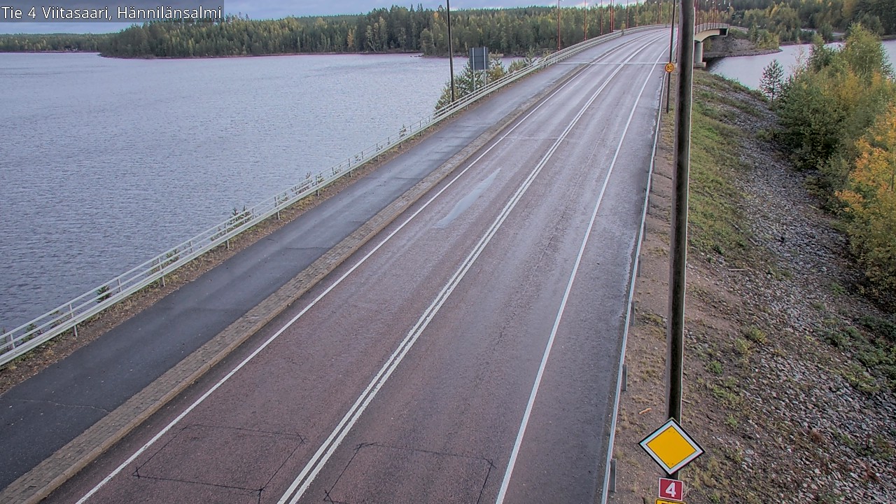 Weather Camera Image Väg 4 Viitasaari Hännilänsalmi, Viitasaari, Keski-Suomi