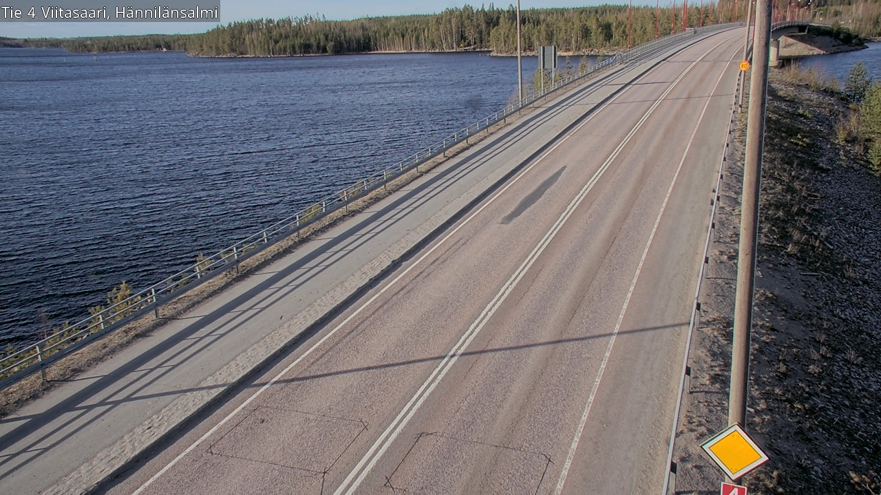 Weather Camera Image Väg 4 Viitasaari Hännilänsalmi, Viitasaari, Keski-Suomi