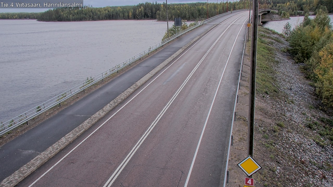 Weather Camera Image Väg 4 Viitasaari Hännilänsalmi, Viitasaari, Keski-Suomi