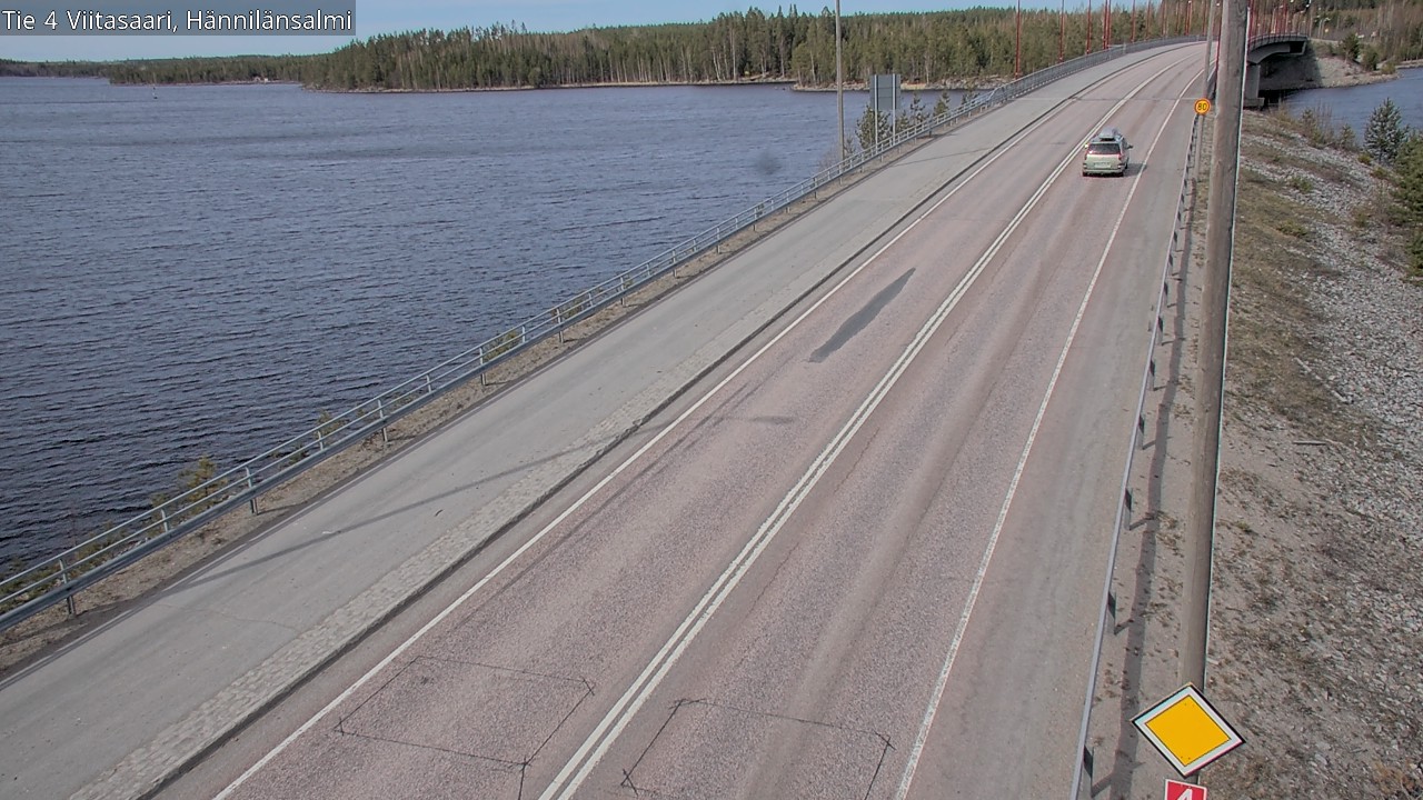 Weather Camera Image Väg 4 Viitasaari Hännilänsalmi, Viitasaari, Keski-Suomi