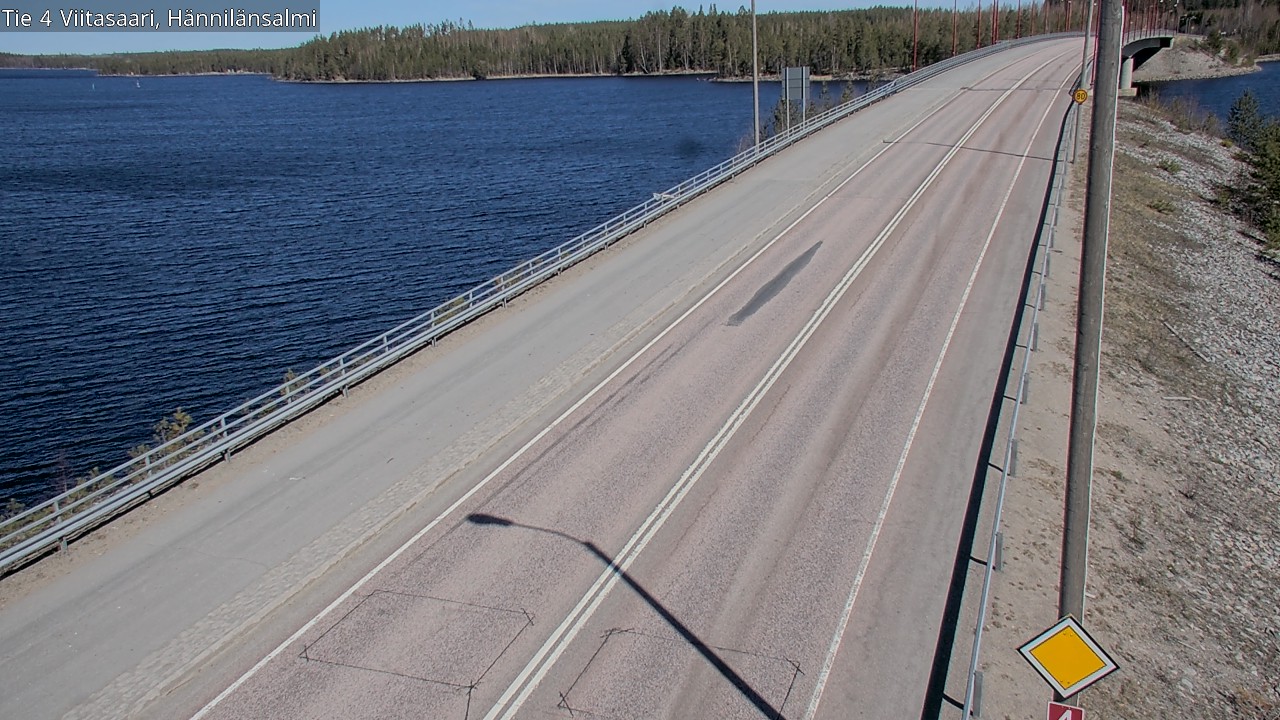 Weather Camera Image Väg 4 Viitasaari Hännilänsalmi, Viitasaari, Keski-Suomi