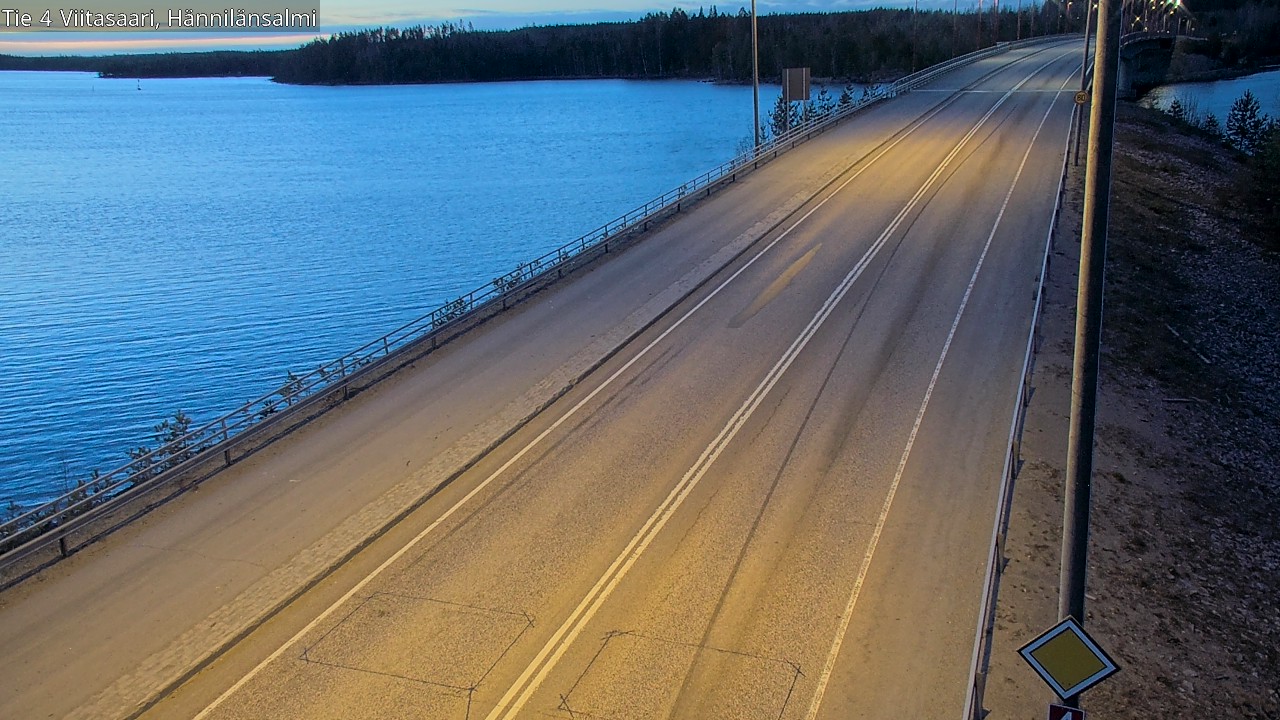 Weather Camera Image Väg 4 Viitasaari Hännilänsalmi, Viitasaari, Keski-Suomi