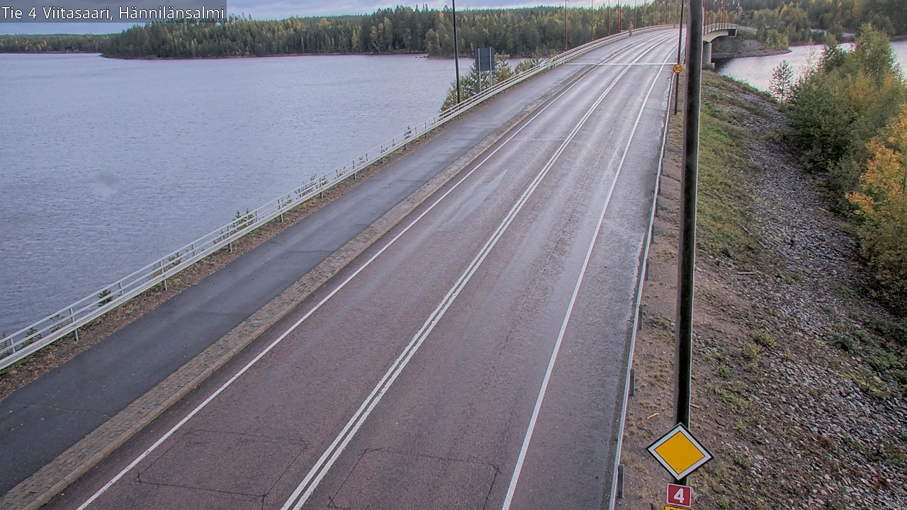 Weather Camera Image Väg 4 Viitasaari Hännilänsalmi, Viitasaari, Keski-Suomi