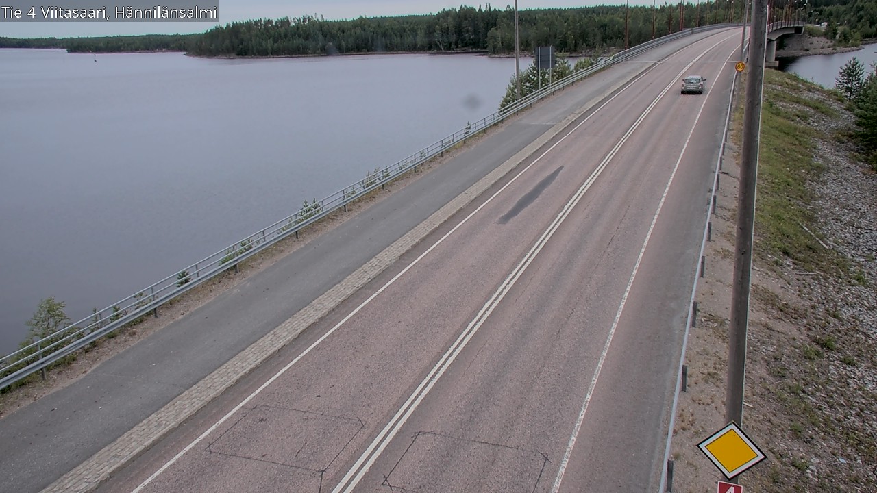 Weather Camera Image Road 4 Viitasaari Hännilänsalmi, Viitasaari, Keski-Suomi