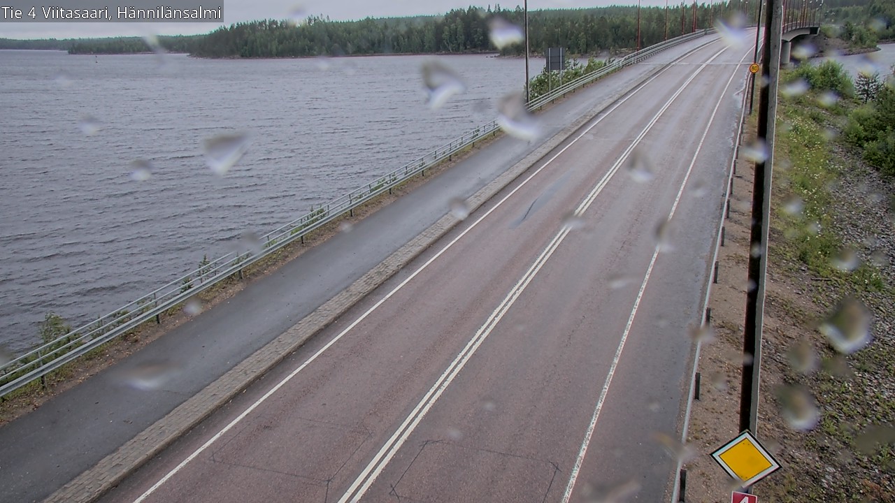 Weather Camera Image Väg 4 Viitasaari Hännilänsalmi, Viitasaari, Keski-Suomi