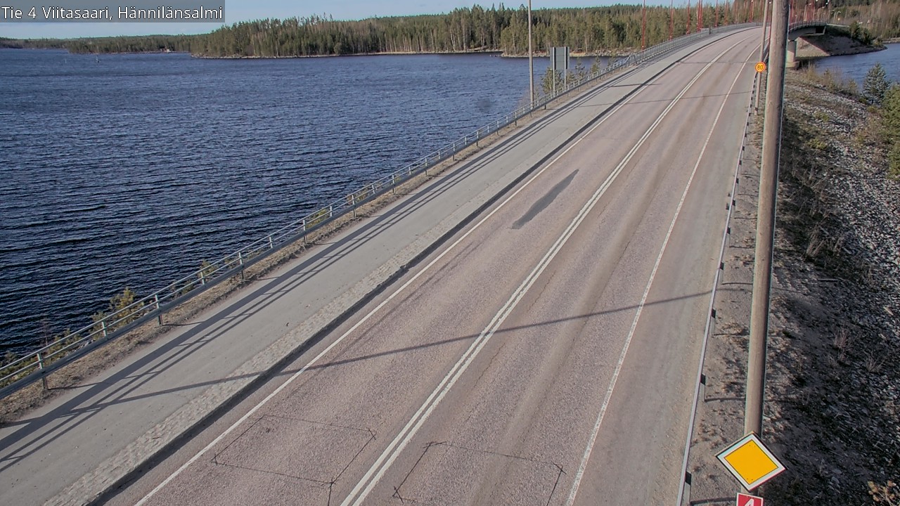 Weather Camera Image Väg 4 Viitasaari Hännilänsalmi, Viitasaari, Keski-Suomi