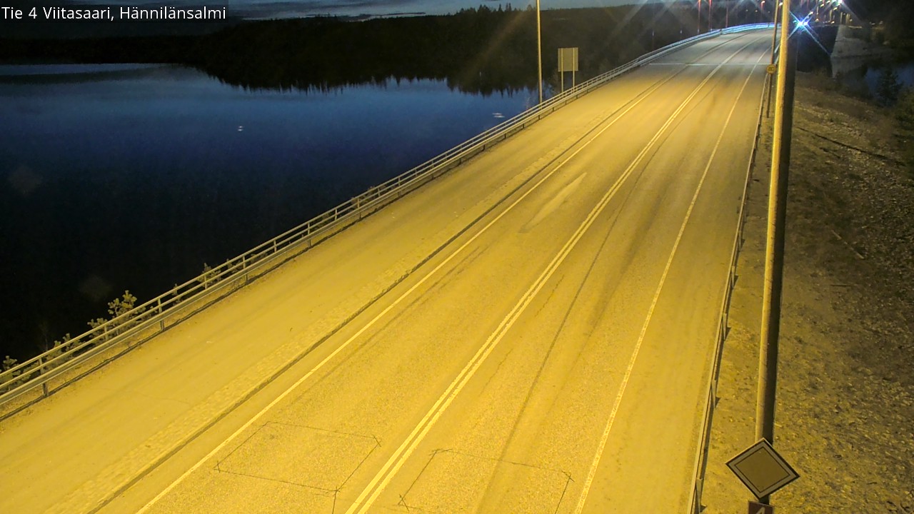Weather Camera Image Väg 4 Viitasaari Hännilänsalmi, Viitasaari, Keski-Suomi