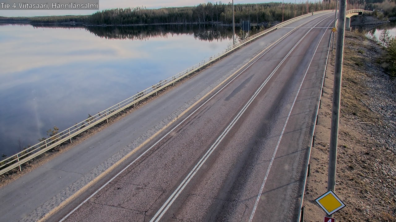 Weather Camera Image Väg 4 Viitasaari Hännilänsalmi, Viitasaari, Keski-Suomi