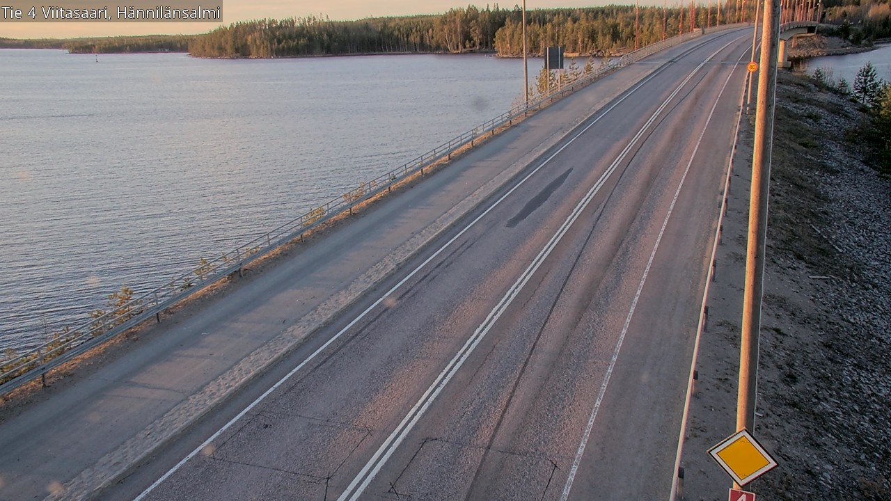 Weather Camera Image Väg 4 Viitasaari Hännilänsalmi, Viitasaari, Keski-Suomi