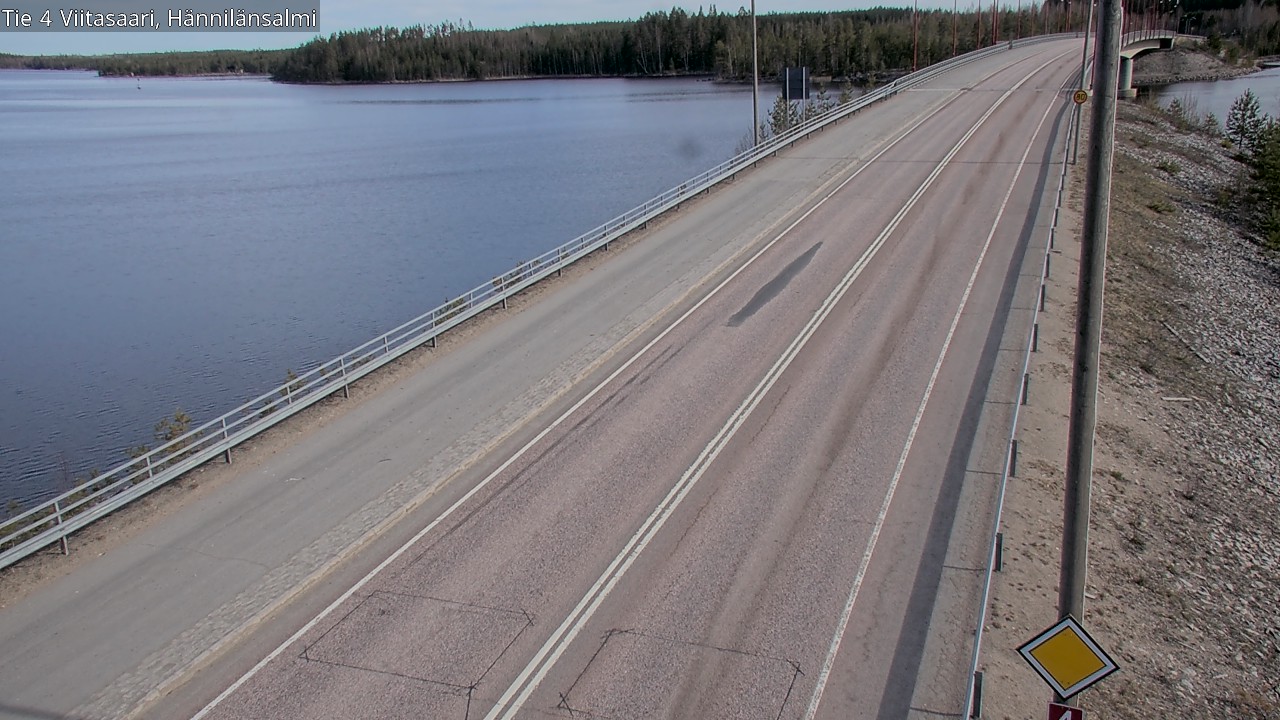 Weather Camera Image Väg 4 Viitasaari Hännilänsalmi, Viitasaari, Keski-Suomi