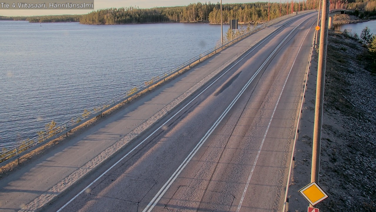 Weather Camera Image Väg 4 Viitasaari Hännilänsalmi, Viitasaari, Keski-Suomi